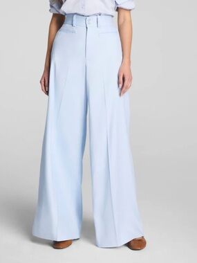 Spanx Cotton Linen Super Wide Leg Pant, NWT, size Large